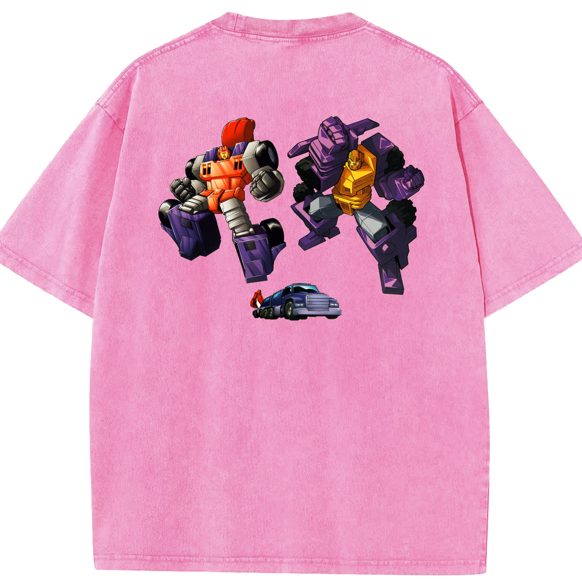 （画像用）  綿100% ヴィンテージ風 半袖Tシャツ（背面プリント）